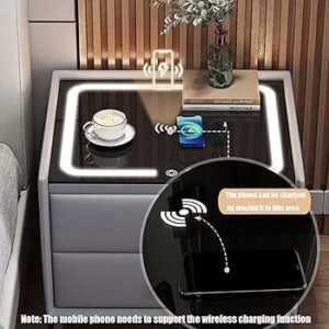 edside Tables Smart Nightstand W/Wireless Charging Station