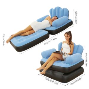 Multi-functional inflatable sofa bed
