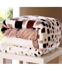 2ply 10kg  multicolour geometric mink blanket