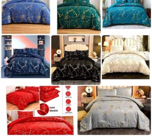 5pcs Marble Comforter Set