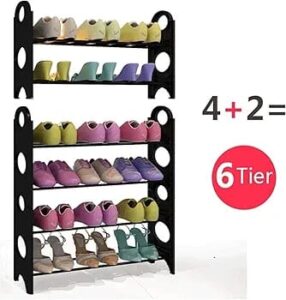 6-tier shoe rack designed for organizing footwear