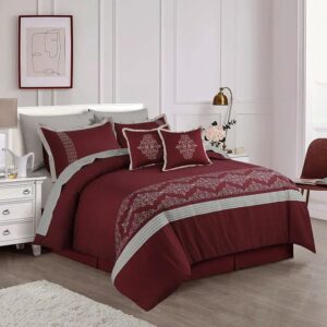 7Pcs Lace  Luxury Comforter  Set
