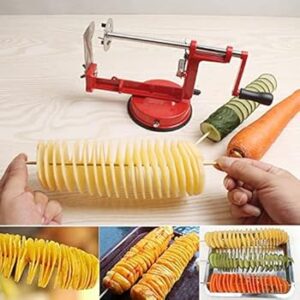 Spiral potato slicer
