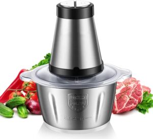 Stainless steel electric food chopper