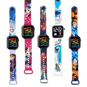 Cartoon-themed LED digital watches