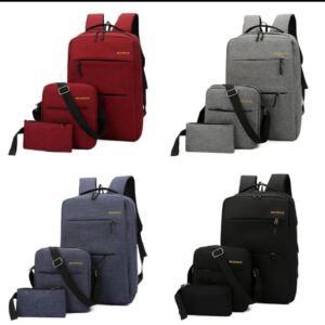 3-in-1 set of casual backpacks