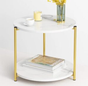 2-tier round side table