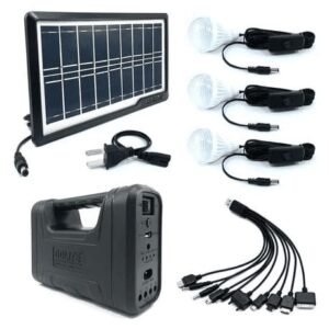 Portable solar lighting system kit