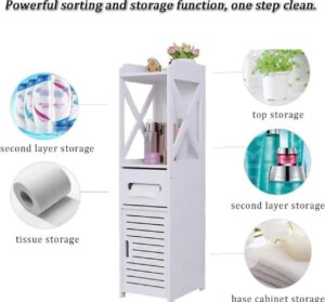 Standing bathroom storage cabinet